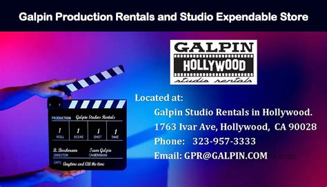 Galpin Studio Rentals – Car, Van & Truck Rentals in Los Angeles.